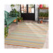 Maritime 36 X 24 inch Dark Blue/Lime/Taupe/Aqua/Burnt Orange Indoor Area Rug, Rectangle