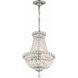 Roslyn 5 Light 12 inch Polished Chrome Mini Chandelier Ceiling Light
