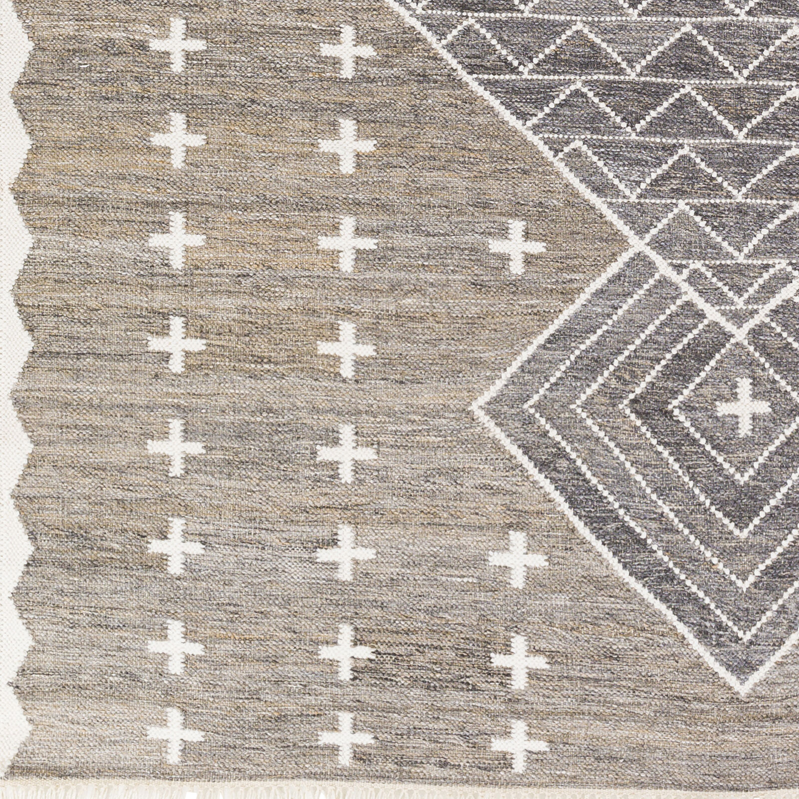 Bursa 90 X 60 inch Gray Rug in 5 x 8, Rectangle