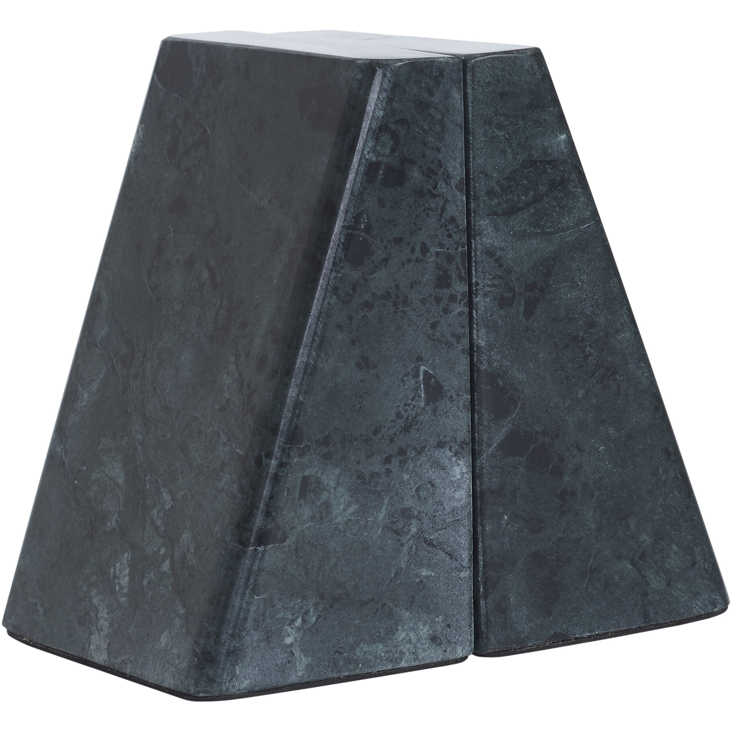 Poema 4.3 inch Green Marble Bookends, Set of 2