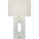 Scriba 27.5 inch Textured Matte White Table Lamp Portable Light