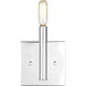 Vector 1 Light 5 inch Chrome Wall Bath Fixture Wall Light