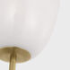 AERIN Brisa LED 7 inch Hand-Rubbed Antique Brass Torch Sconce Wall Light