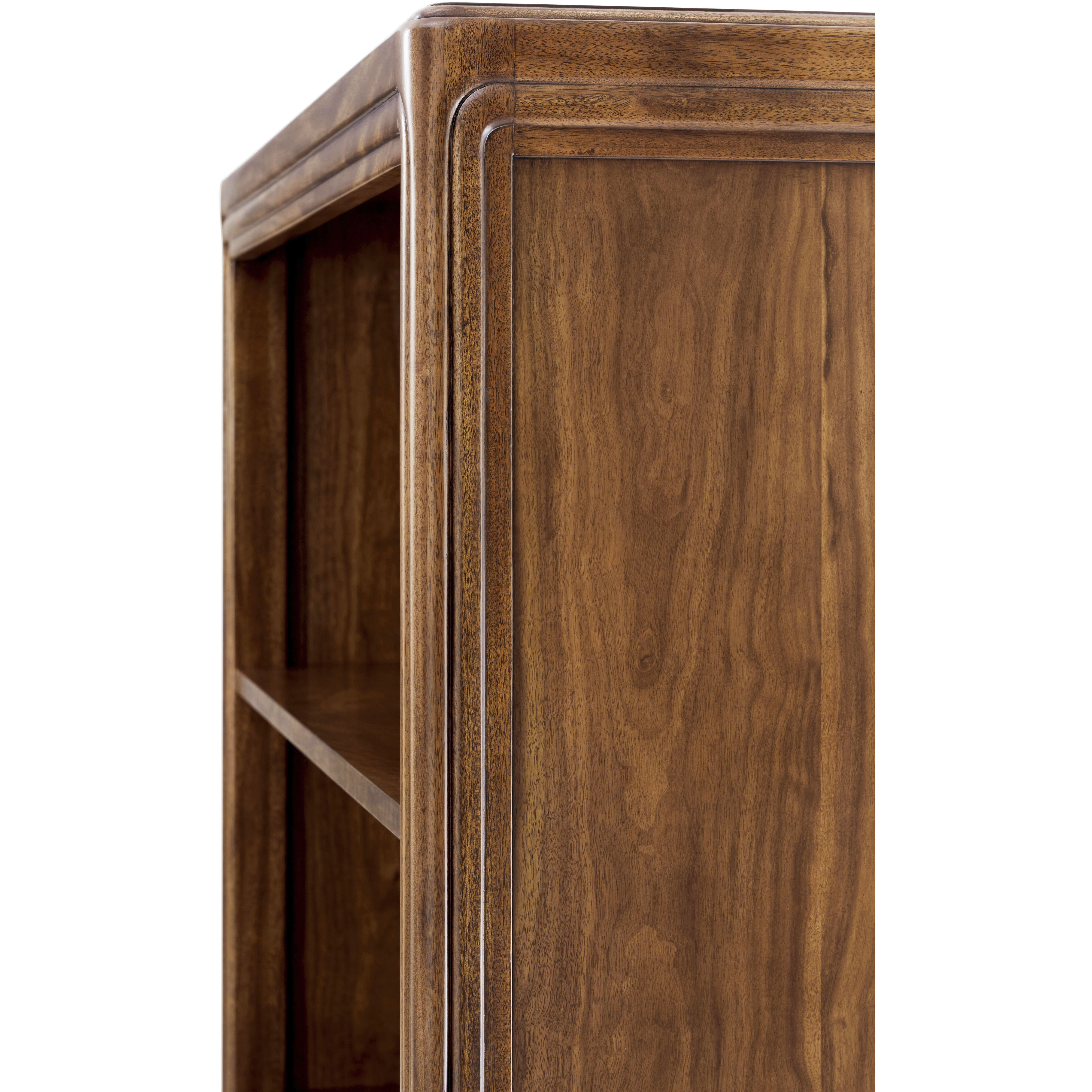 Dorchester Mayfair / Antique White Brass Bookcase, Wooden, 5-Shelf