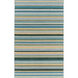 Calvin 36 X 24 inch Blue and Green Area Rug, Wool