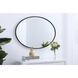 Eternity 34 X 24 inch Black Wall Mirror