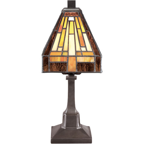 Stephen 12 inch 25 watt Vintage Bronze Table Lamp Portable Light, Naturals 