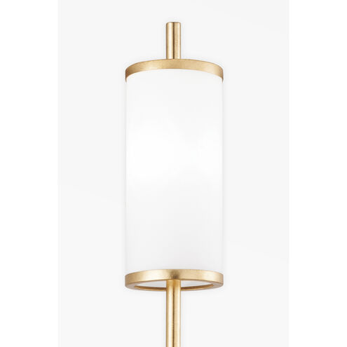 Sage 1 Light 6 inch Vintage Gold Leaf Wall Sconce Wall Light