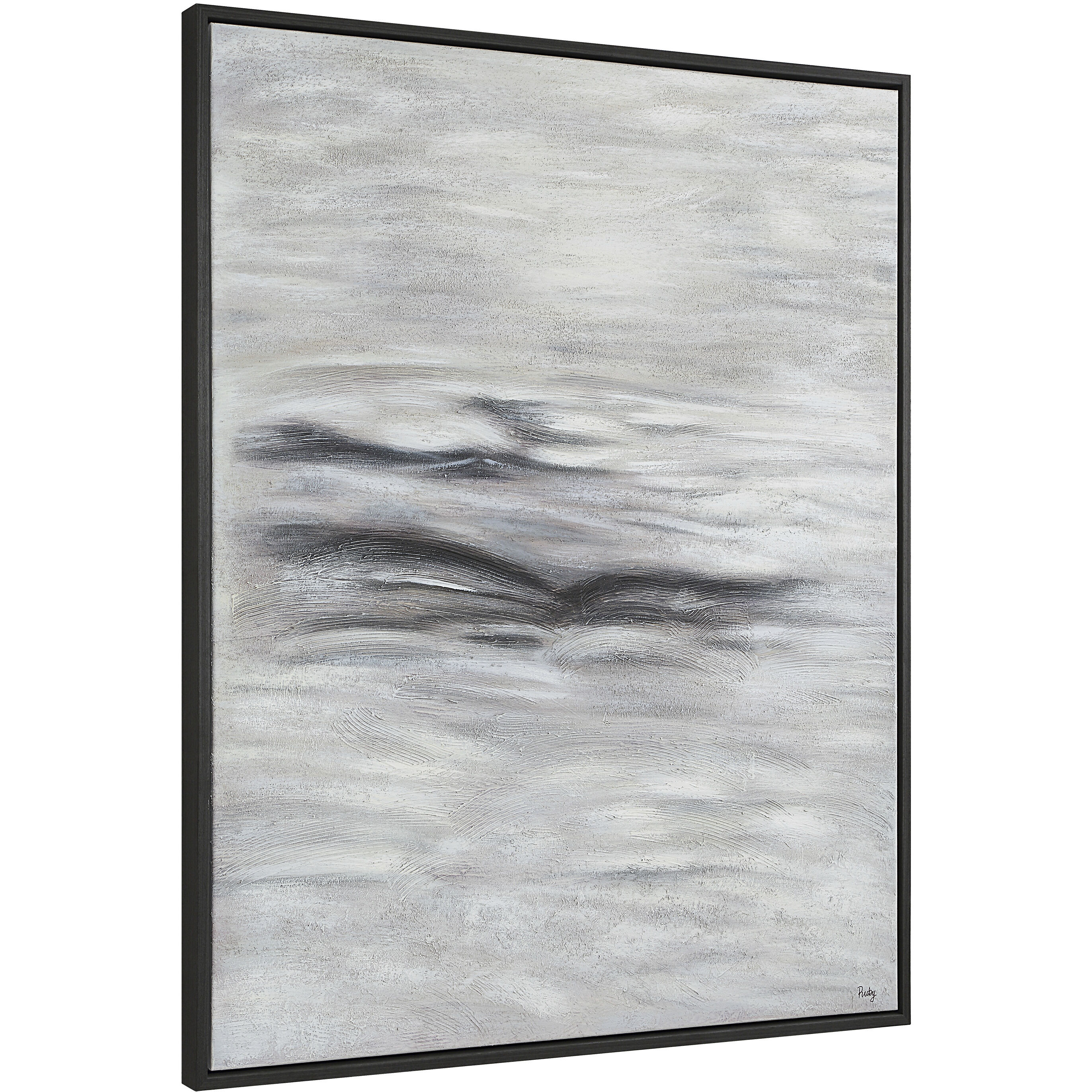 Baelish Dark Grey Canvas Art