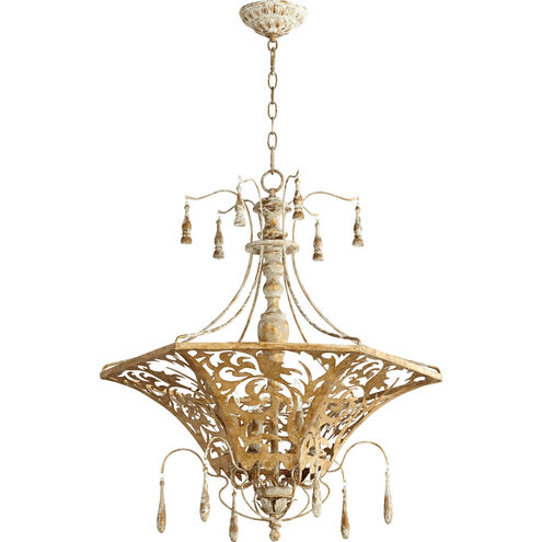 Leduc 6 Light 27 inch Florentine Gold Pendant Ceiling Light