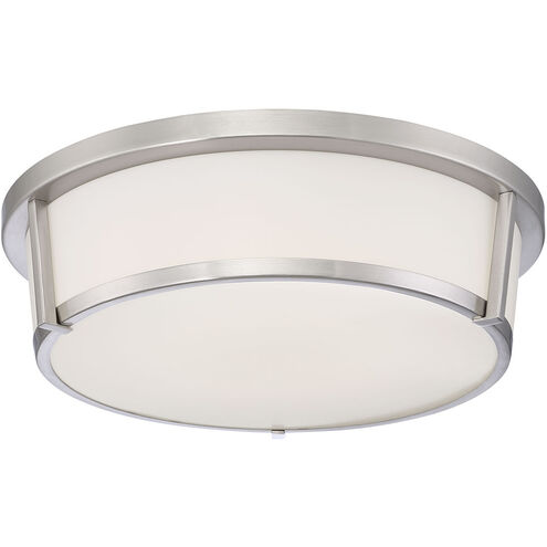 Java LED 14 inch Satin Nickel Flush Mount Ceiling Light