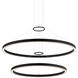 O'hara LED 31.88 inch Matte Black Chandelier Ceiling Light