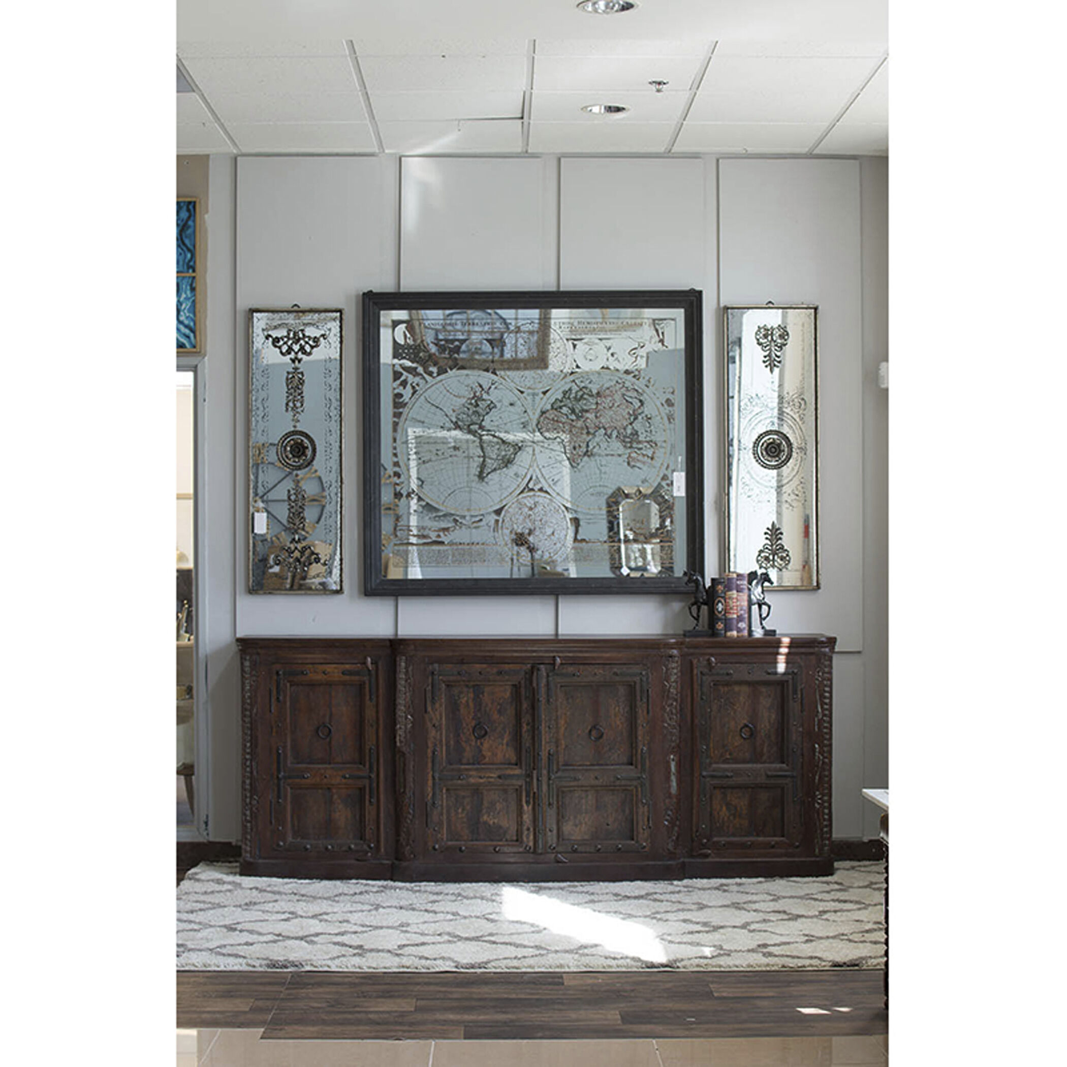 Doorways Bronze and Mirrored Wall Art, Set of 2