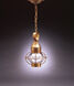 Onion 1 Light 8 inch Antique Copper Hanging Lantern Ceiling Light in Clear Glass