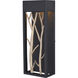 Ocala LED 15.5 inch Textured Black and Poplar Outdoor Wall