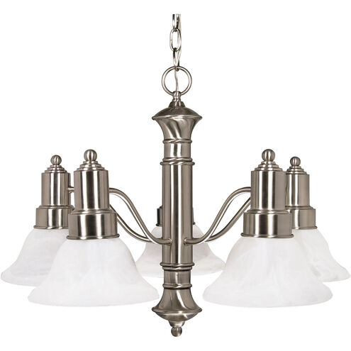 Gotham 5 Light 25 inch Brushed Nickel Chandelier Ceiling Light