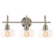 Laney 3 Light 8.1 inch Satin Nickel Vanity Light Wall Light