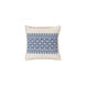 Pentas 22 X 22 inch Dark Blue and Khaki Throw Pillow