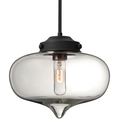Mira 1 Light Black Cord Pendant Ceiling Light