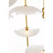 Barbara Barry Petaluma LED 32 inch Soft Lacquered Brass Cascading Chandelier Ceiling Light
