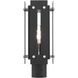 Utrecht 1 Light 16 inch Black with Brushed Nickel Accents Medium Outdoor Post Top Lantern