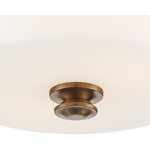 Crystorama TRA-A3302-VG Travis 2 Light 12.5 inch Vibrant Gold Flush ...