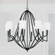 Sylvia 8 Light 38 inch Matte Black Chandelier Ceiling Light