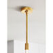 Kelly Wearstler Phobos LED 1.1 inch Natural Brass Pendant Ceiling Light in 277V, Integrated LED