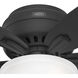 Newsome 42 inch Matte Black with Dark Gray Oak/Matte Black Blades Ceiling Fan