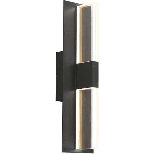 Sean Lavin Lyft LED 18.5 inch Black Outdoor Wall Light in LED 80 CRI 4000K, Clear Glass, In-Line Fuse, Integrated LED