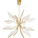 Sean Lavin Belterra LED 38 inch Natural Brass Chandelier Ceiling Light, Integrated LED