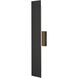 Waylen 2 Light 24 inch Black Outdoor Wall Sconce