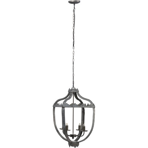 Malin 4 Light 15.7 inch Antique Black Pendant Ceiling Light