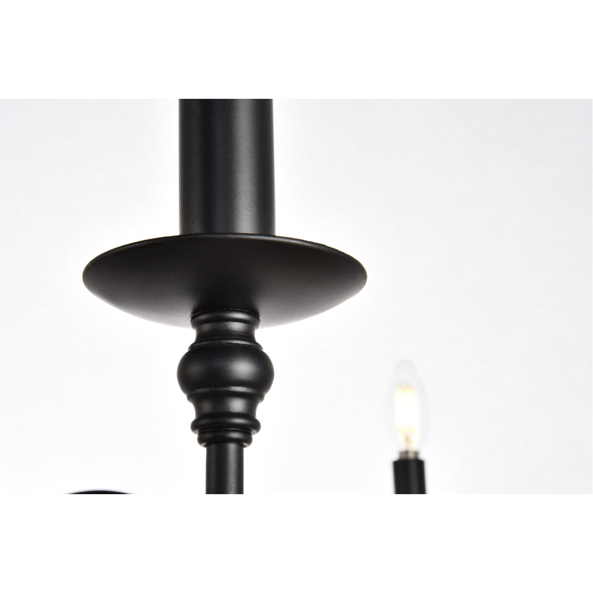Rohan 6 Light 36 inch Matte Black Chandelier Ceiling Light
