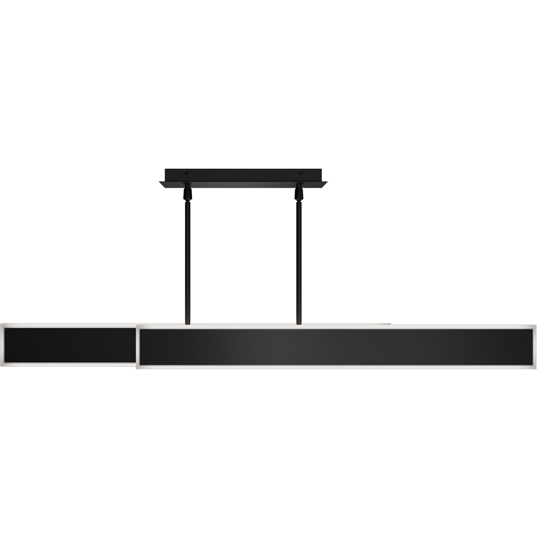 Bastone Linear Pendant Ceiling Light in 3000K, Black, dweLED