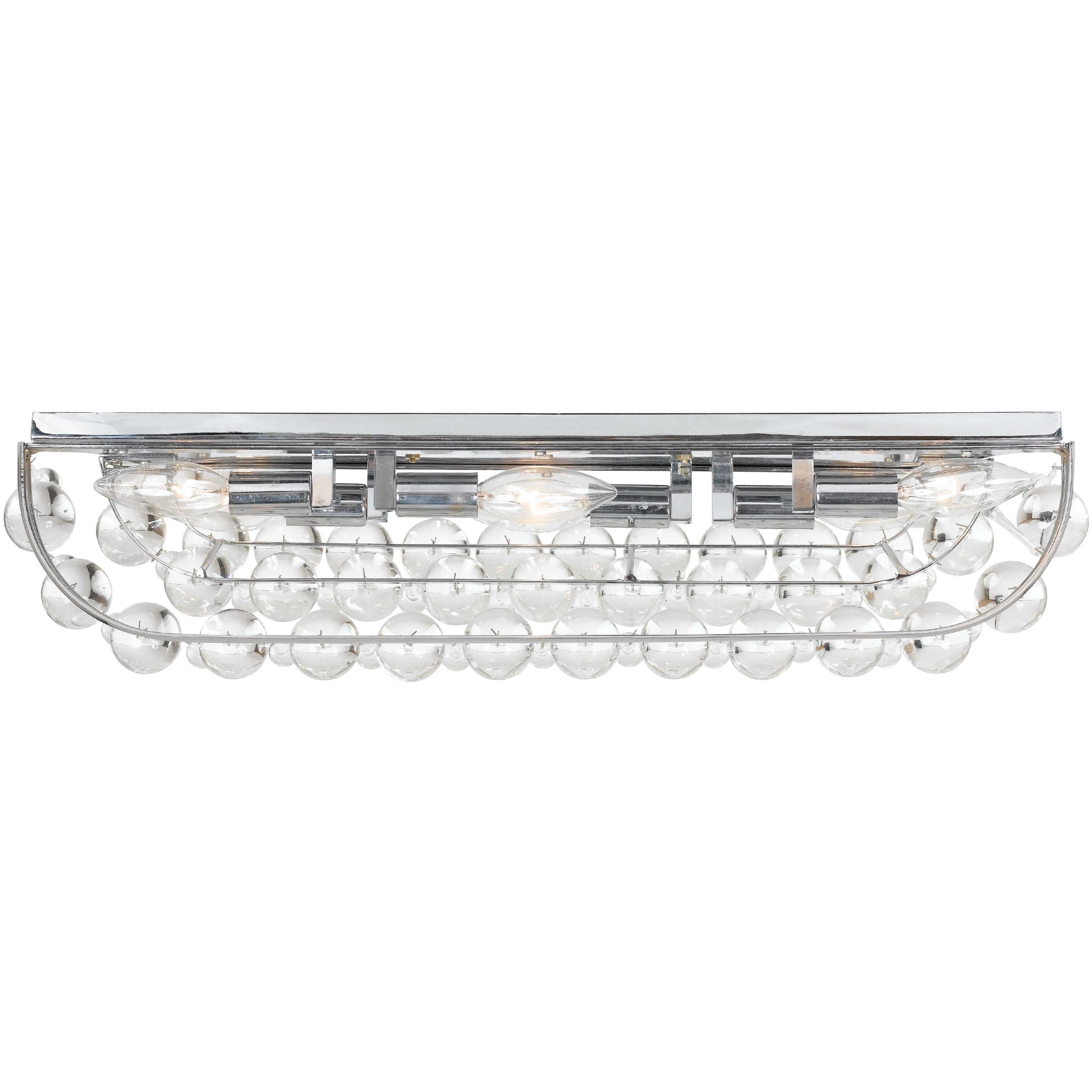 Calypso Bath Vanity Light Wall Light in Polished Chrome