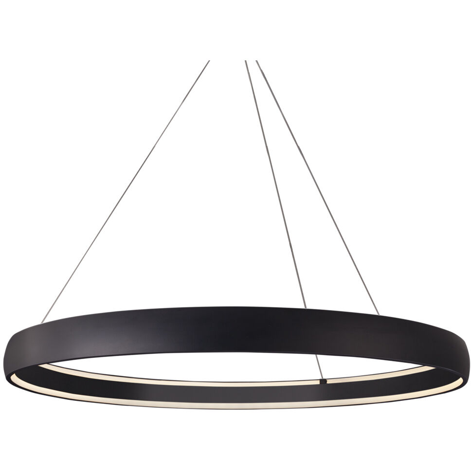 Halo LED 52 inch Black Pendant Ceiling Light