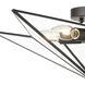 Moravian Star 5 Light 14 inch Oil Rubbed Bronze Flush Mount Ceiling Light