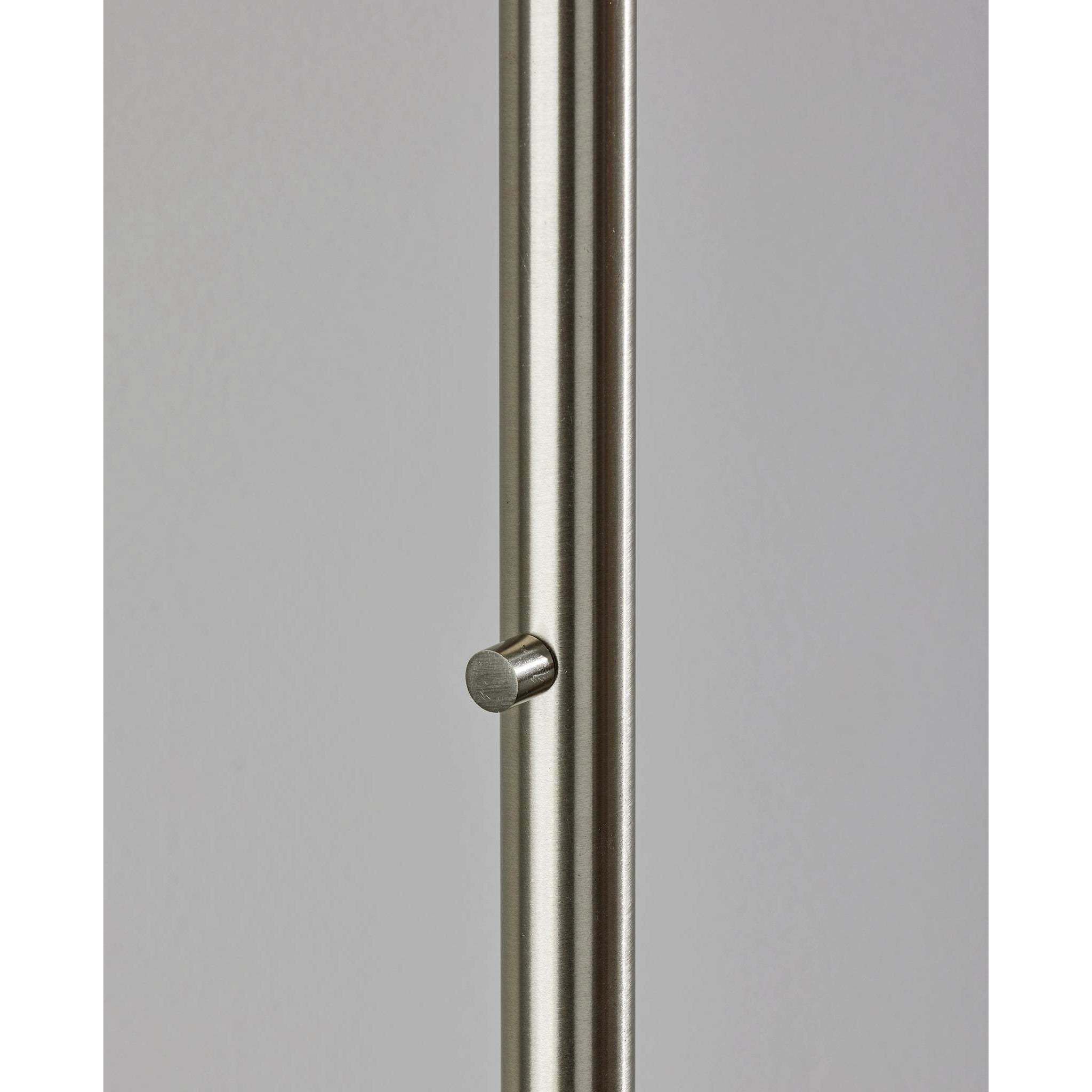 Rigley 71 inch 100.00 watt Brushed Steel Arc Floor Lamp Portable Light, Simplee Adesso