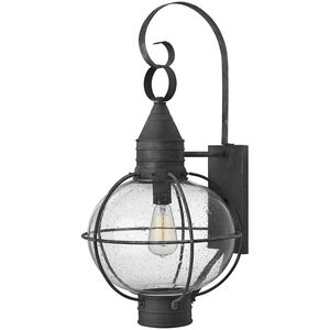 Cape Cod LED 27 inch Aged Zinc Outdoor Wall Mount Lantern, Large