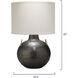 Two Handled Kettle 25 inch 150 watt Iron Table Lamp Portable Light