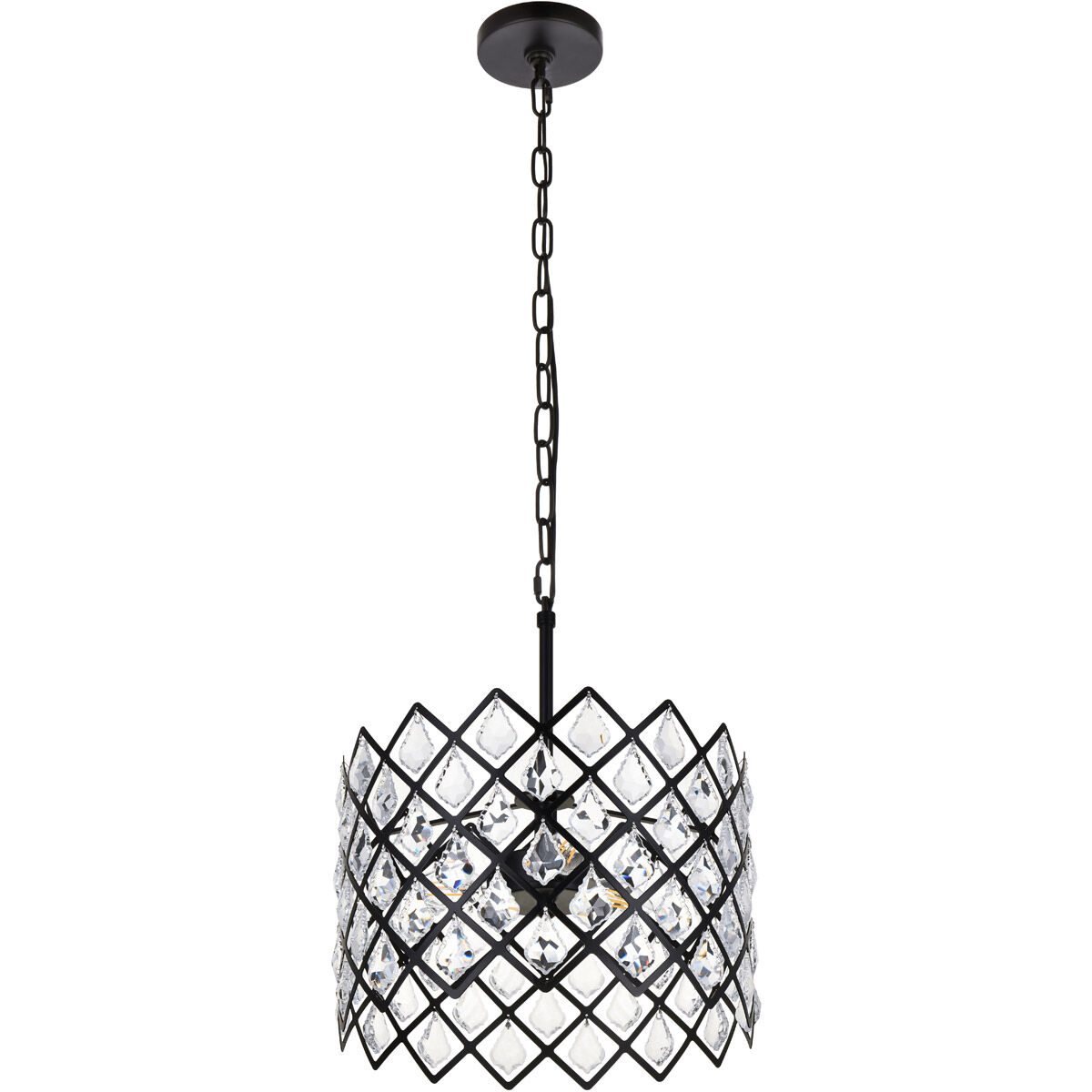 Lyla 3 Light 13 inch Black Pendant Ceiling Light