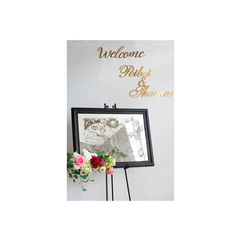 Signature Distressed Black and White Wall Art