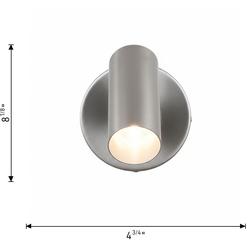 Drew & Jonathan Frasar 1 Light 4.75 inch Brushed Nickel Sconce Wall Light, Small