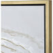Jenkins Off White with Ochre and Gold Framed Wall Art