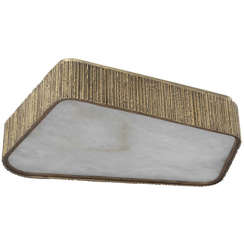 Anne-Marie Barton Fumar LED 21 inch Ridged Tombac Asymmetrical Flush Mount Ceiling Light