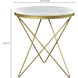 Haley 20 X 20 inch White Side Table