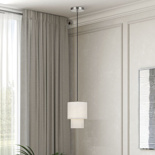 Monroe 1 Light 7 inch Brushed Nickel Mini Pendant Ceiling Light