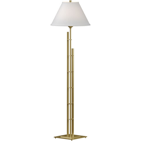 Metra Double 57.2 inch 150 watt Modern Brass Floor Lamp Portable Light in Natural Anna