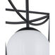 Rochefort 1 Light 14 inch Black/White Indoor/Outdoor Lantern Pendant Ceiling Light, Small